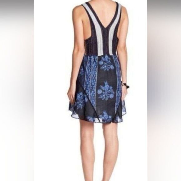 FREE PEOPLE  Katie Crochet Bandana Boho Dress size Xs - Picture 2 of 10